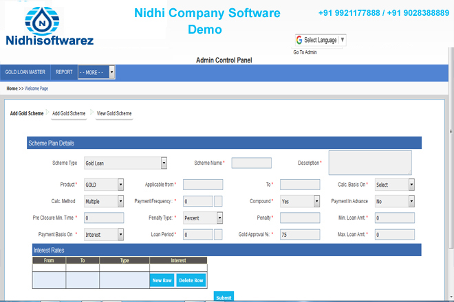 nidhi company software